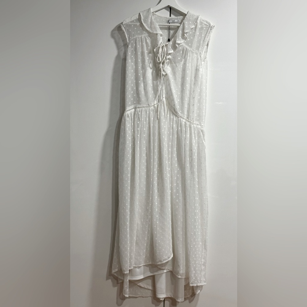 Mango Chiffon Dress Polkadot Size 6